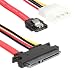 WonderfulDirect SATA 22pin Serial ATA Data and Power Combo Cable (SATA22Pin TO data+Power)