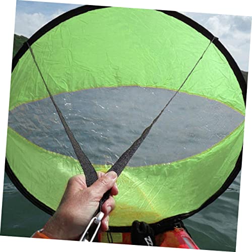 OSOLADY Sailboat Sailboat Tie Oars Rope Boats Paddle Board with Seat Boat Shade Sailing Foldable Kayak Windsurfing Board and Sail Boat for Kayaks Kayak Sail Green Polyester Taffeta