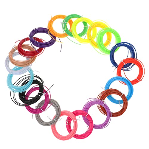 MUCKLILY 3D Pen Plastic Set, 20 Assorted Colors