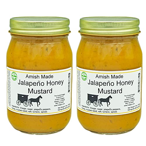 Jalapeno Honey Mustard 19 oz. (2 Jars) The Amish-Buggy a