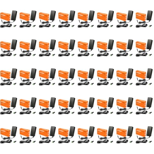 Case of 40 Pack, SANSUN 12V Power Supply for LED Strip Lights, AC120V to DC12V Transformers, 12 Volt 5A 60W Adaptor