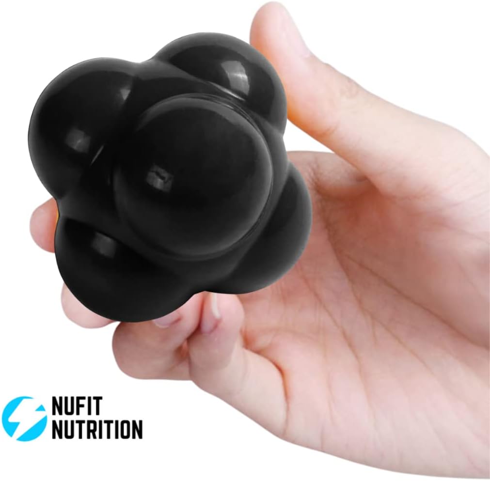 NuFit Sports Reaction Speed and Agility Training Ball - Baseball, Soccer, Volleyball, Basketball, and Tennis Reflex Trainer Equipment. : Sports & Outdoors