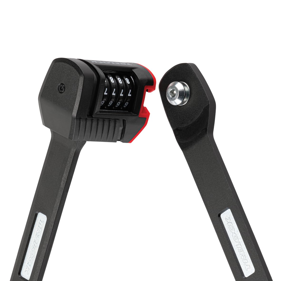 TRELOCK FS 280/100 TWO.GO Code Faltschloss – Länge 100 cm – inkl. X-MOVE-Halter – Sicherheitsstufe 7 – Zahlencode frei einstellbar