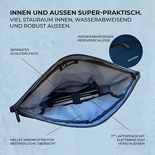 Rucksack 35 Liter Urban Zweirad Rollrucksack Rolltop für Freizeit und Schule