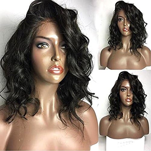 Fennell Loose Wave 13x4 Lace Front Wigs with Baby Hair Short Bob Human Hair Wigs for Ladies (12 Inch, Lace Front Wig)