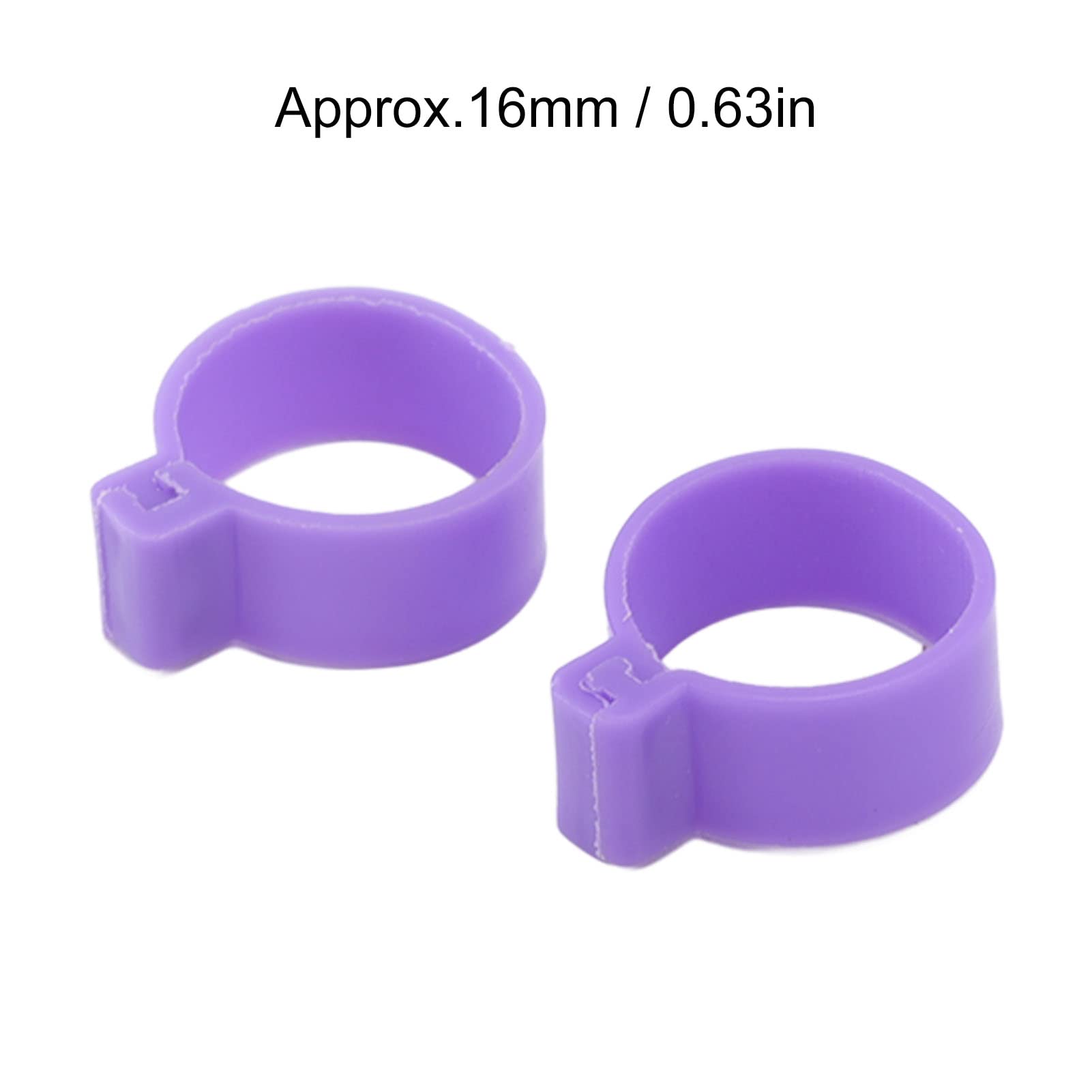 30 Anelli Per Pollame Blu - Diametro 25mm, Per Galline, Anatre, Tacchini, Identificazione Uccelli