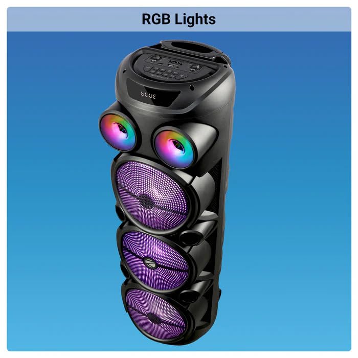ZEBRONICS Zeb Vigor 100 Tower Speaker with RGB Lights activated