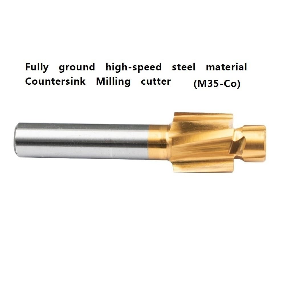 Fresa per svasatura HSS Svasatore per svasatura HSS M35 con cobalto, fresa per scanalatura pilota completamente rettificata, 1 pezz0(M12)