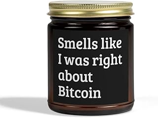 Smells Like Was Right About Bitcoin - Smells Like I Was Right About Bitcoin Scented Candle, Funny Bitcoin Scents Candle, Crypto Gift Candle, Gift For Trader, Cryptocurrency Gift