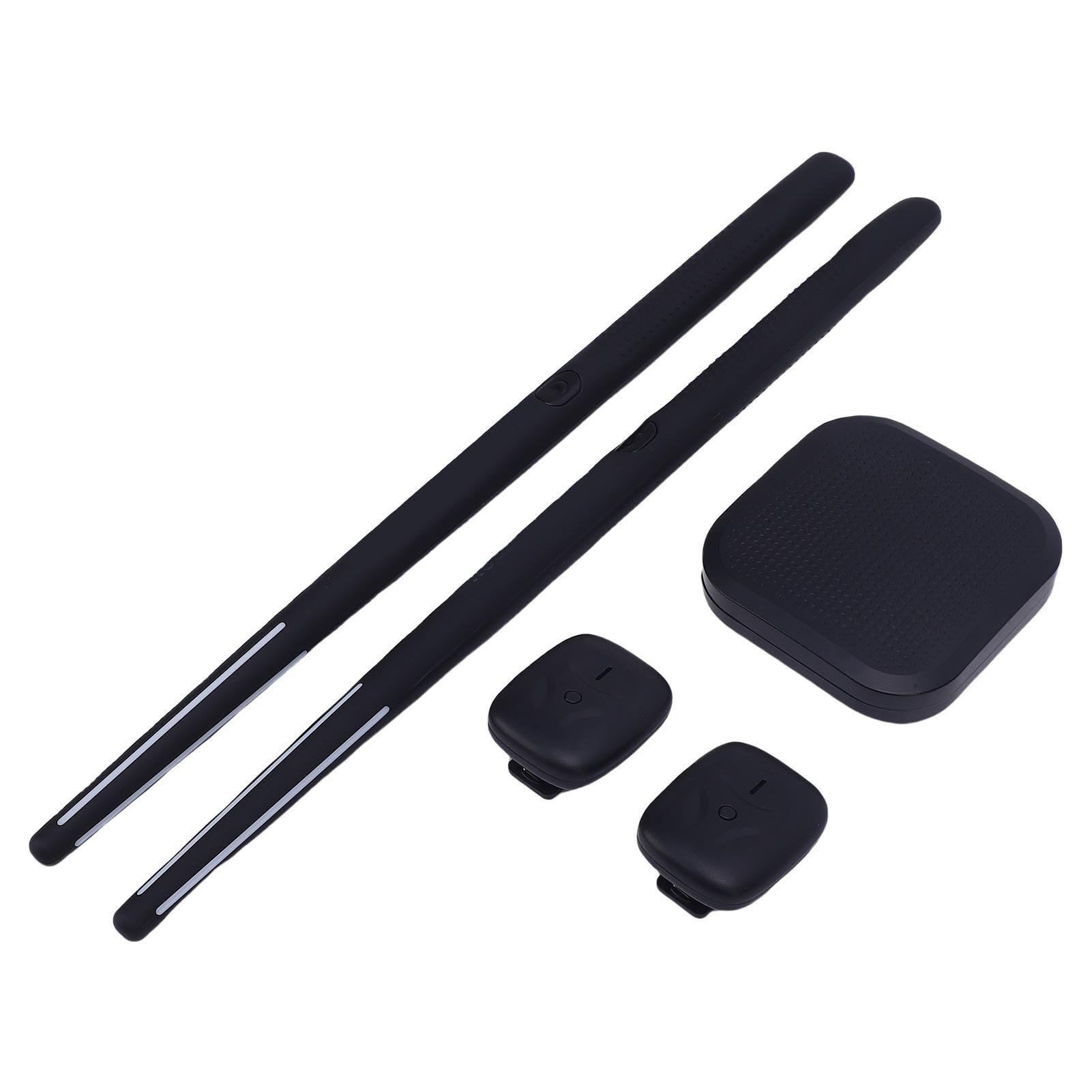 Set di Batteria Virtuale, Set di Batteria Ad Aria Silenziosa con Rilevamento del Movimento 3D, Bacchette Elettroniche Portatili con Pedali e 8 Suoni per Principianti, Adulti, Bambini, Feste