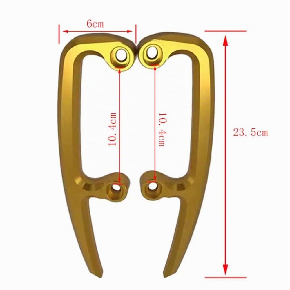 Convient pour Z650 pièces de Modification de Moto Queue arrière CNC accoudoir de siège arrière poignée de Passager Avant 2017 2018 2019 (Vert)