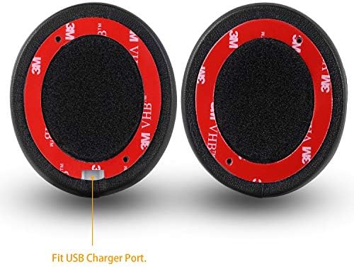 Yizhet Replacement Earpads Compatible with Beats Solo 2 Solo 3 Wireless & Wired Bluetooth Headphones Replacement Ear Pads Ear Cushion Protein Leather & Foam (1 Pair, Black)
