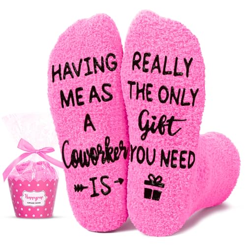 HAPPYPOP Coworker Gifts Ideas - Best Coworker Socks for Women