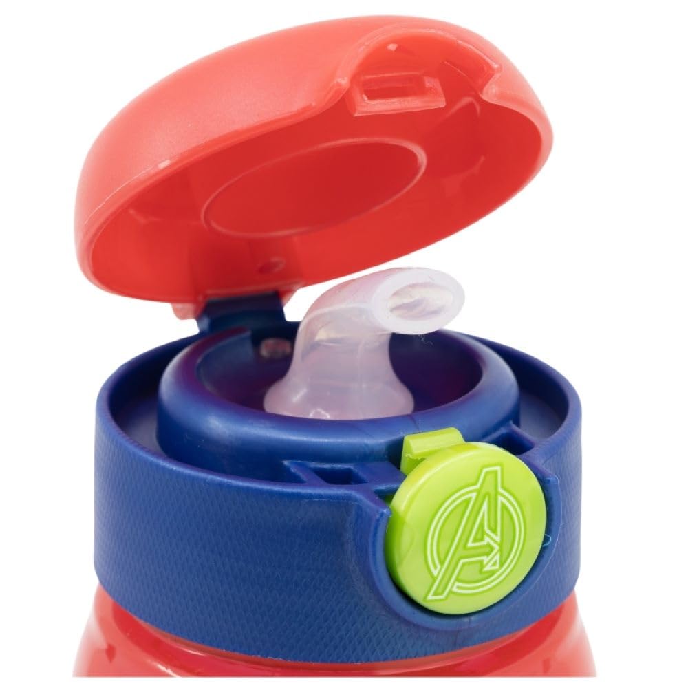 Avengers Characters Childrens Reusable Drinking Bottle 510ml - Holiday, Back to School Lunch Kids BPA free Plastic (Avengers) - Image 4