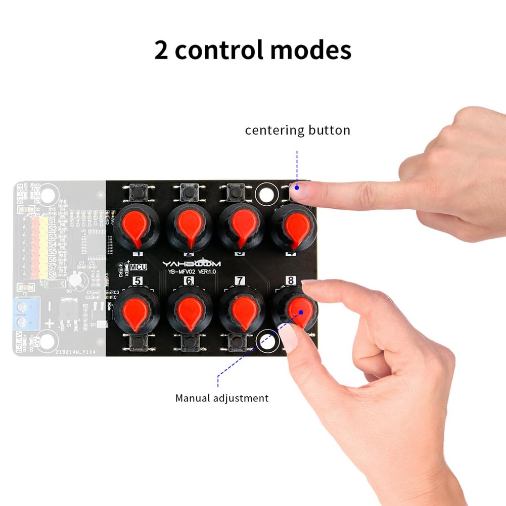 Servocontroller a Vie Braccio Robotico Scheda di Prova Manopola del Controller Sviluppo Pwm 8 Vie Scheda di Debug di Controllo Industriale
