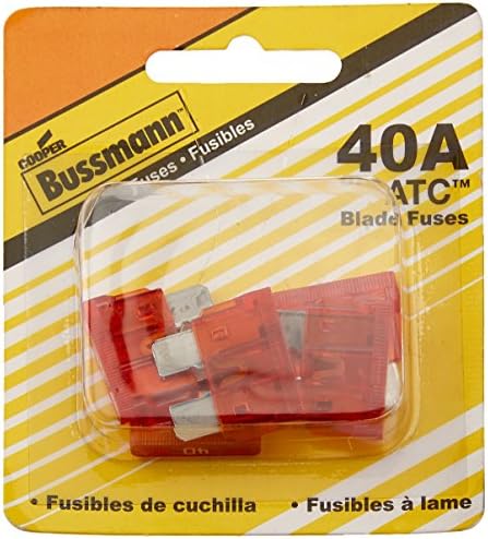 Bussmann (BP/ATC-40-RP 40 Amp ATC Blade Fuse, 5 Count (Pack of 1), Orange