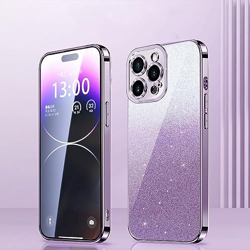 Coque Silicone iPhone 12 Pro Max Évite les Chocs et Rayures avec un Design Violet Transparent