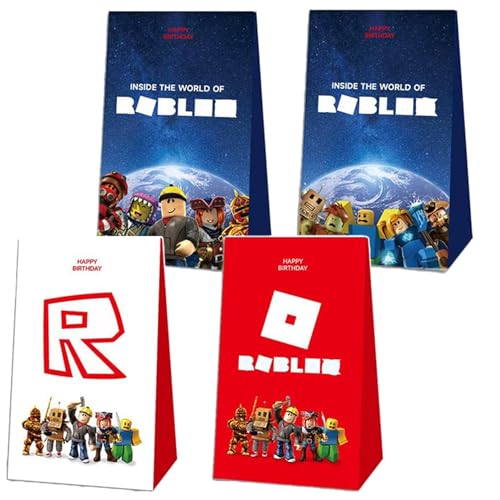 Rob-lox Papiertüten，12 Stück Rob-lox Geschenktüten Geburtstag,Rob-lox...