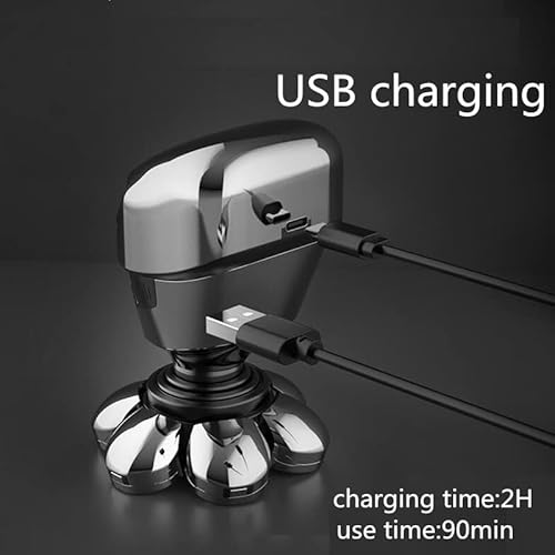 Electric Razor for Men, 5 In 1 Wet Dry Electric Shaver For Men Beard Hair Trimmer Electric Razor Rechargeable Shaving Machine LCD Display Grooming Kit - Image 5