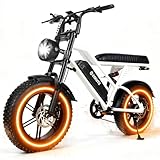 Elecby 1500W Peak Electric Bike for Adults, 28MPH 48V 13Ah Removable Battery, 60 Mile Range, 16'x4.0' Fat Tire, 7-Speed E-Bike with Dual Suspension – Commuter Ebike for Men & Women