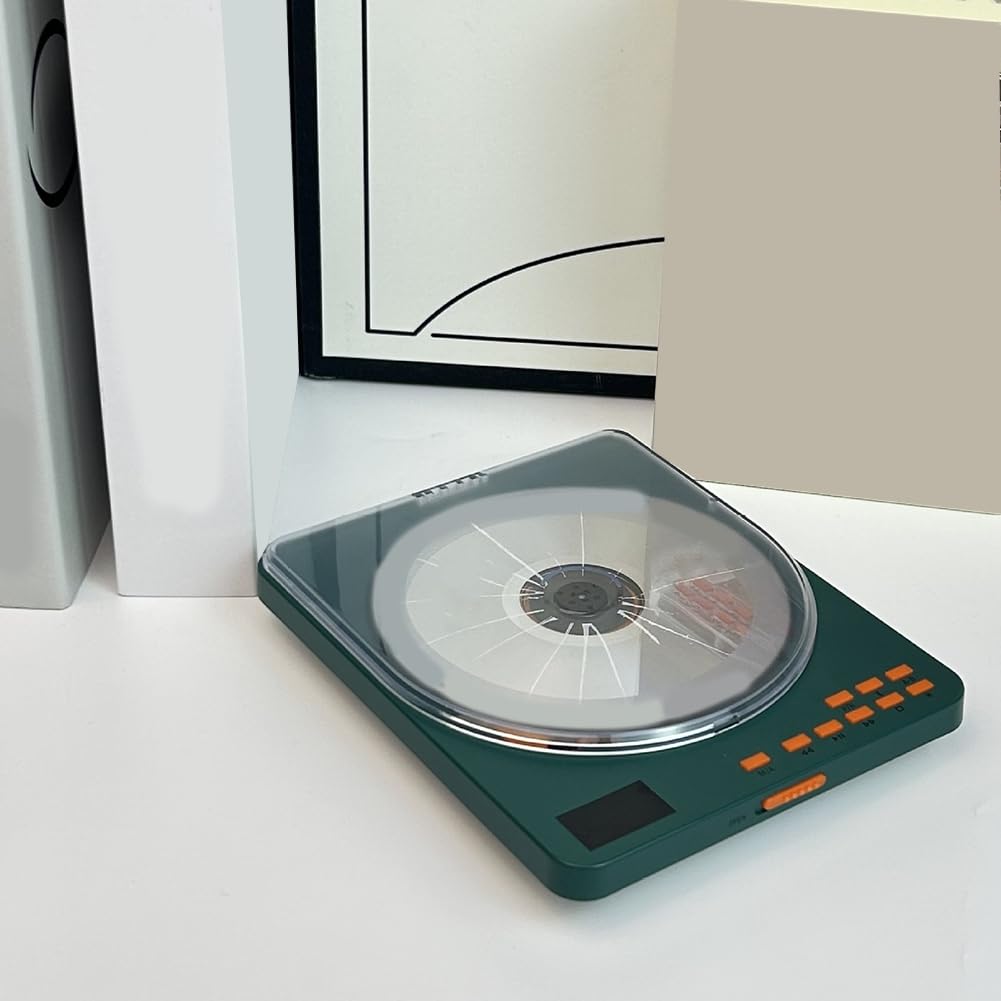 Reproductor de CD Transparente, Portátil, para Aprender Inglés, Repetidor, CD, Álbum, Reproductor de MP3, Reproductor de CD de Música Transparente.