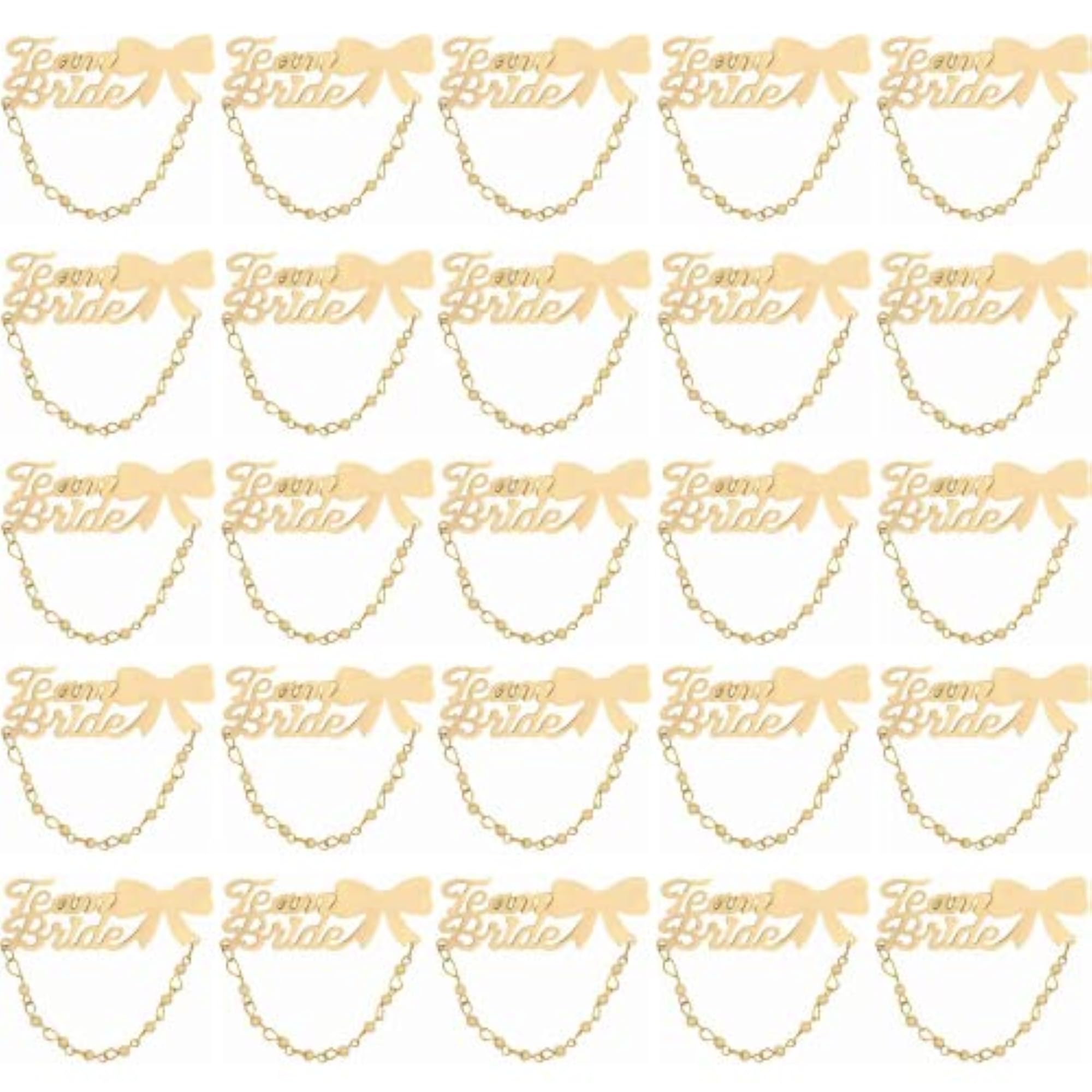 Team Bride Golden Brooch for Men & Women