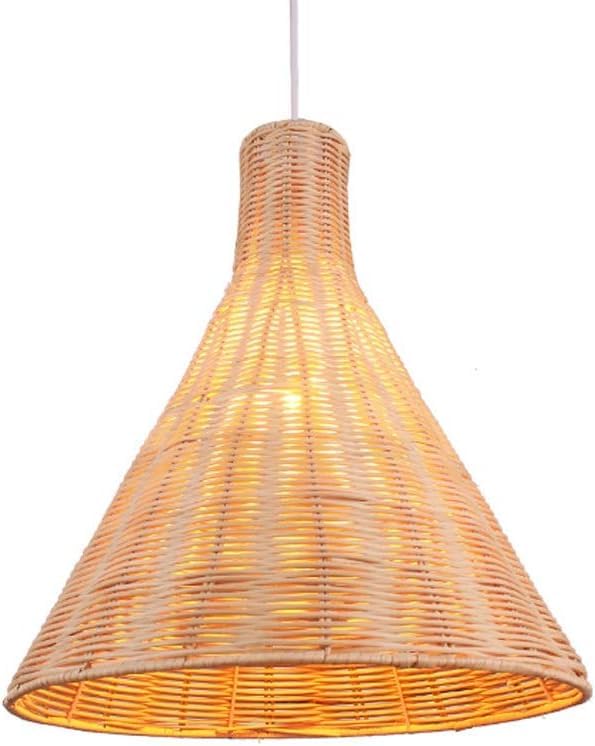 Lampe suspendue rotin au fini art moderne - Plafonnier LED E27 chic et intemporel style country américain