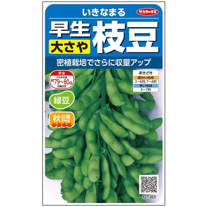 Amazon | サカタのタネ 実咲野菜7383 エダマメ 早生大さや枝豆 いきな
