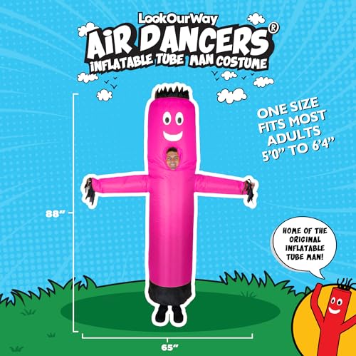 Image of LookOurWay Inflatable Tube Man Costume - Wacky Wavy Arm Guy Funny Inflatable Halloween Costume