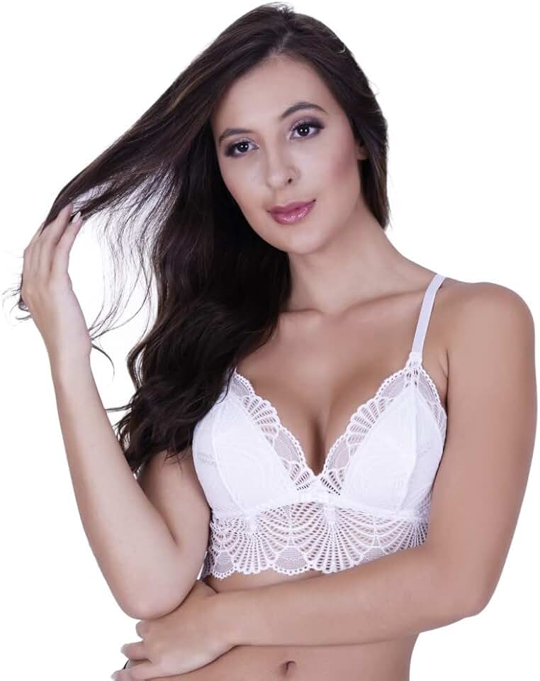 Sutiã sem Bojo de Renda Cropped Terra e Mar Isis