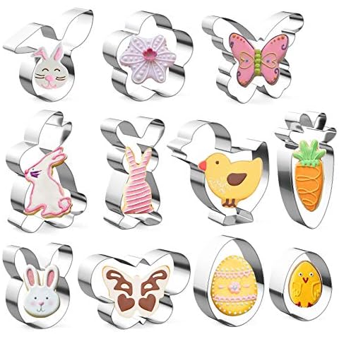 MIUTME Ausstechförmchen Ostern, 11 Stück Oster Ausstecher Set Cover
