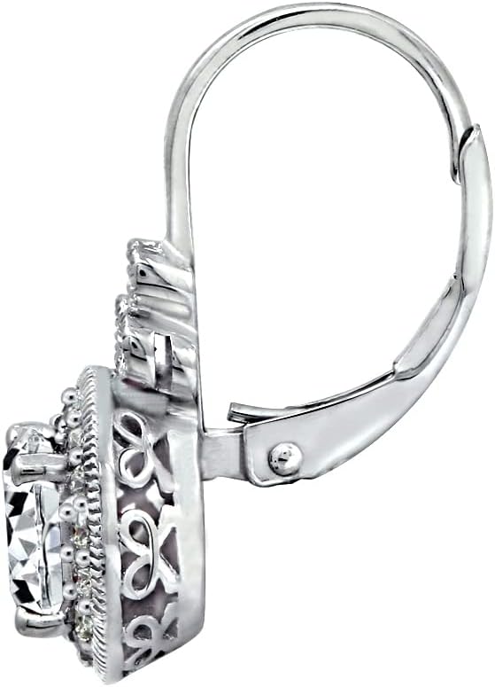 Amazon Essentials Platinum or Gold Plated Infinite Elements Zirconia Vintage Drop Earrings , (previously Amazon Collection) - Image 2