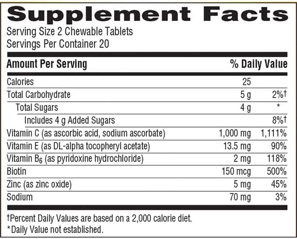 Miniatura 8 de Emergen-C 1000 mg Vitamina C Masticables, Orange Blast, 40 ea - 2 unidades