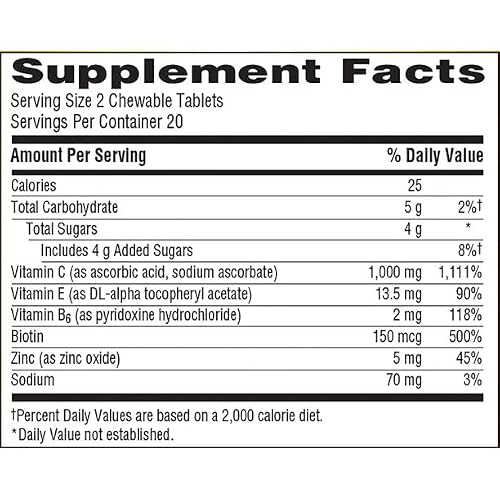Emergen-C Vitamin C 1000 Mg Chewables Tablets Orange Blast - 40 Ct, Pack Of 3 #TOP7