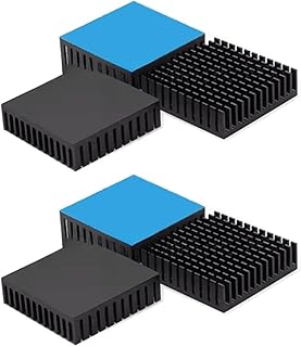 6PCS Aluminum Heat Sink 40 * 40 * 11MM Heatsinks Cooler for Mos IC Cooling CPU Electronic Parts (with Back Tape)