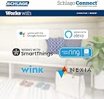 Schlage BE469ZP CEN 622 Connect Smart Deadbolt with Alarm with Century Trim in Matte Black, Z-Wave Plus Enabled