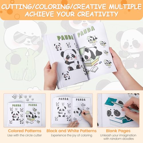 GarveeLife Button Maker, 1/1.25/2.28 inch(25/32/58mm) 3-in-1 Pin Maker, Ergonomic Arc Handle Punch Press Kit, 300pcs Button Parts, Pictures, Circle Cutter, Magic Book, for Children DIY Gifts by GarveeLife - Image 8