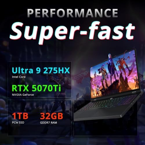 Lenovo Legion Pro 5 16" Gaming Laptop, Intel Core Ultra 9 275HX, 32GB DDR5, 2TB Storage (1TB SSD+1TB Docking Station Set), NVIDIA GeForce RTX 5070, RGB Backlit Keyboard, Wi-Fi 7, Win 11 Pro - 2