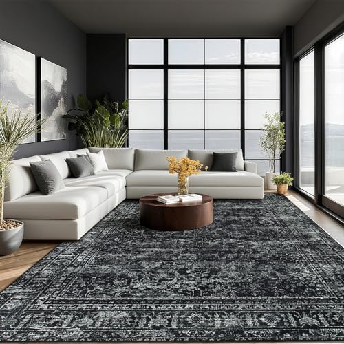 9x12 Area Rugs for Living Room, Non Slip Washable Rugs
