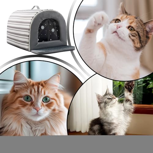 Maison pour chat contre la chaleur : abri antidérapant confortable et isolé - 5