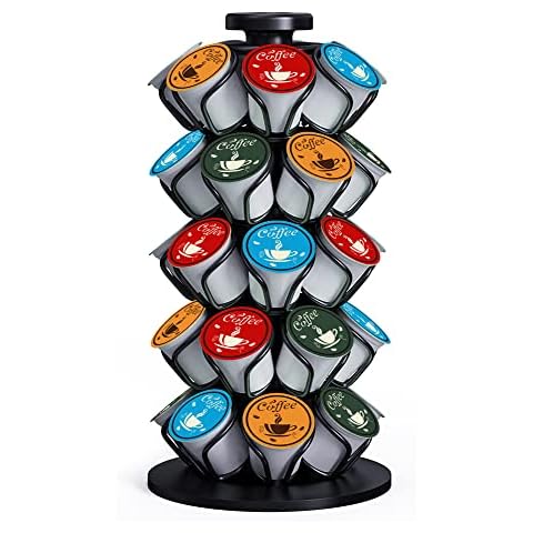 EVERIE Coffee Pod Holder Carousel Compatible with 35 K Cup Pods, KRT35A-BLK Cover