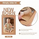 Crosize 4'' x 6'' or 5'' x 7'' 1st Birthday Photo Banner from Newborn to 12 Months, Boy or Girl Monthly Milestones Garland, One Year Old First Birthday Photo Banner Decorations with Frame (Kraft) - Image 4