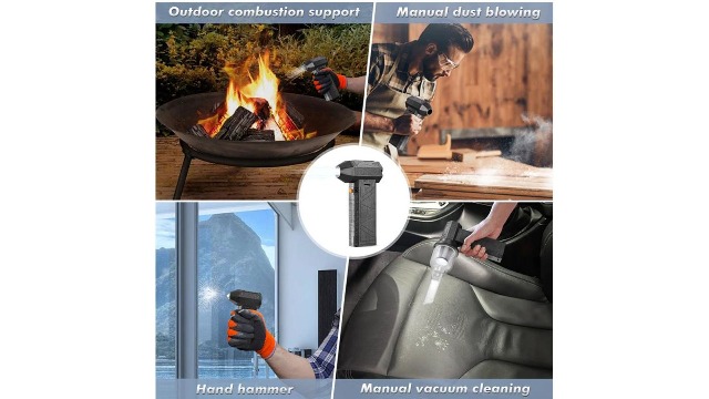 Souffleur à Jet Puissant 300 000 Tr/min – Compact, Rechargeable Type-C, Pour Nettoyage Ordinateur, Voiture, Surfaces - 4