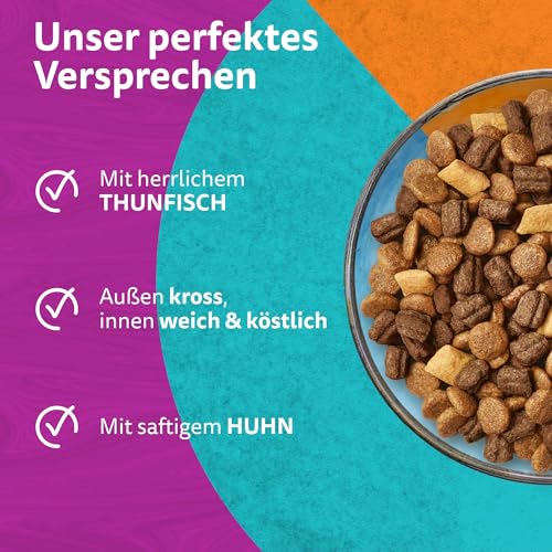 WHISKAS Duo Trockenfutter für ausgewachsene Katzen 7kg Surf & Turf 3