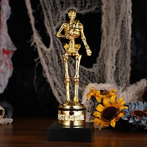 Fantasia de Halloween Nuobesty, troféu de abóbora dourada, troféus de prêmio para festas de Hallowee