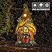 AIINY Garden Decor Outdoor Solar Statues, 9.4Inch Resin Fairy Garden Solar Lights Birthday Gifts for Women Yard Decorations, Gardening Gifts for Patio, Balcony, Porch Decor