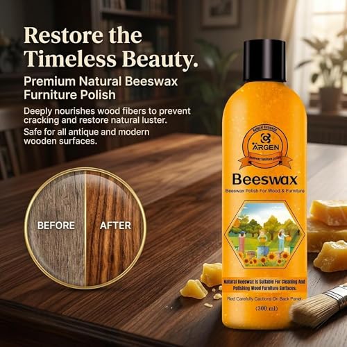 Image of CARGEN Beeswax Furniture Polish - Natural Wood Wax Conditioner 300ML