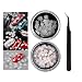 Nail Art De Décoration 3 Kit, iFRich 3D Autocollants Ongles Stickers Hiver Noël Flocon de Neige Accessoires Nail Art en Métal avec Pince à Epiler DIY Paillettes Briller pour Ongles d'art Conception