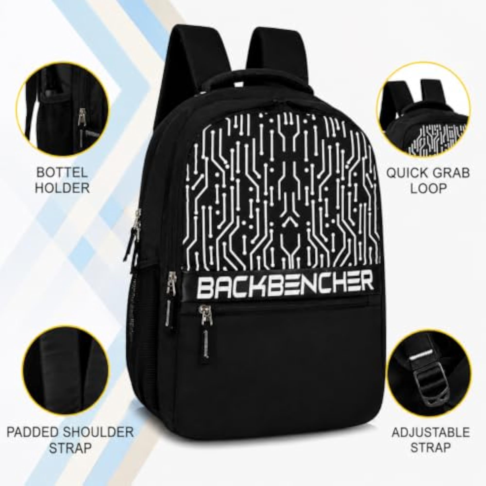 Backbencher Laptop Backpack for School and College
