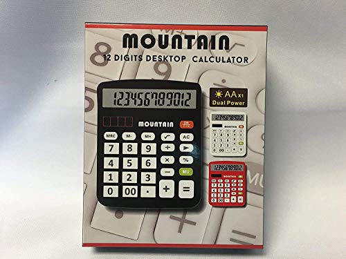 Primetrendz 2 Digit Mountain Calculator For Home Or Office Universal Functionality And Solar/Battery Powered With Large Buttons(Packaging May Vary Clam/Box) | Color: Red #TOP5